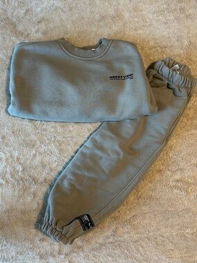 ZARA grey Sweatshirt & Jogger Set